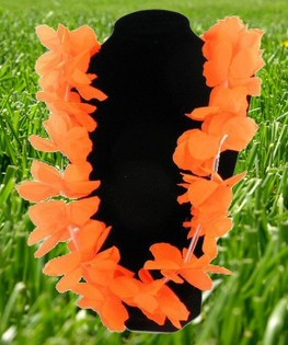 COLLAR HAWAIANO NARANJA FÚTBOL HOLANDA (12 uds.)