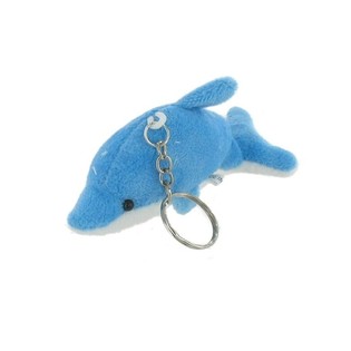 LLAVERO DE DELFÍN DE PELUCHE CON LUZ (18 uds.)