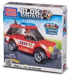 MEGABLOKS BLOK SQUAD SUV PATRULLA DE BOMBEROS - 2432 (2 ud.)