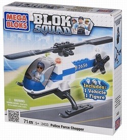 HELICÓPTERO DE POLICÍA MEGABLOKS BLOK SQUAD - 2433 (1 ud.)