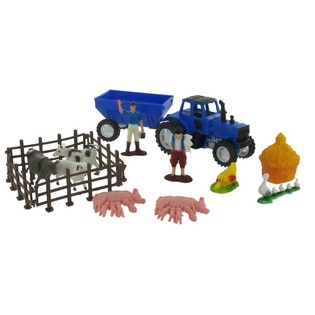 Set de Juego de Granja Completo y Decoración (12 Sets)