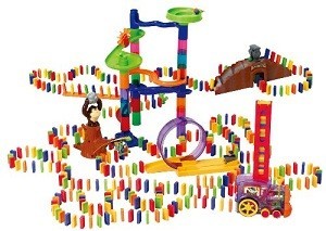 PLAYGO - Set de Juego de Dominó Deluxe con Tren - 500 Piezas