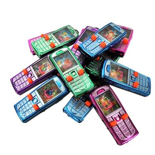 JUEGO DE AGUA CON FORMA DE M&Oacute;VIL (24 uds.)