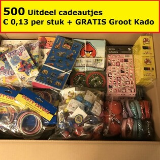 MEGA MIX DE REGALOS PARA T&Oacute;MBOLA 500 UDS + REGALO GRATIS