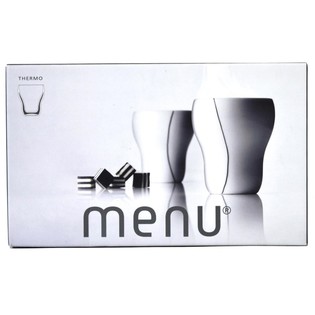 MENU - TAZA TÉRMICA BLACK CONTOUR MEDIANA 320 ML, SET DE 2