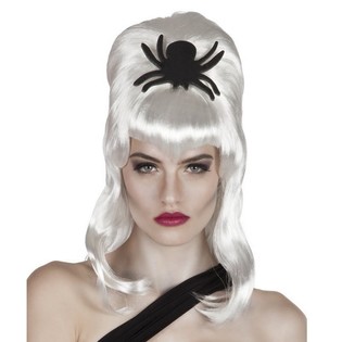 Peluca - Pelo Blanco con Ara&ntilde;a (1 ud.)