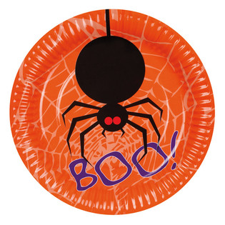 SET DE 6 PLATOS DESECHABLES - MODELO: ARAÑA (6 uds.)