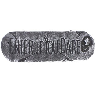 CARTEL DECORATIVO "ENTER IF YOU DARE" (1 ud.)