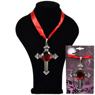 COLLAR - MODELO: CRUZ CON RUBÍ (9 uds.)