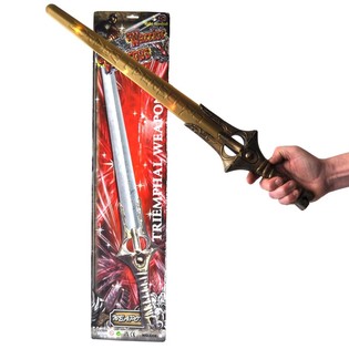 Espada con luz y sonido en blíster - 66 cm (4 uds.)