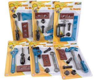 Set de herramientas para ni&ntilde;os en cart&oacute;n (48 uds.)