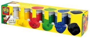 Témpera SES Creative Basic, 6x50ml (6 colores) (1 ud.)