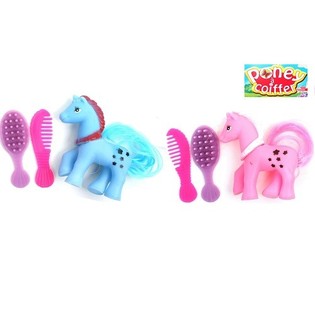 PEQUE&Ntilde;O PONY CON CEPILLO Y PEINE (36 uds.)
