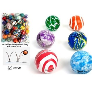 MIX PELOTAS SALTARINAS - &Oslash; 3.6 CM (48 uds)