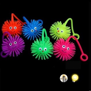 BOLAS PUFFER LUMINOSAS CON CORD&Oacute;N (24 uds.)
