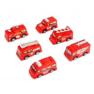 VEH&Iacute;CULOS DE BOMBEROS Y AMBULANCIA PULL BACK (24 uds.)