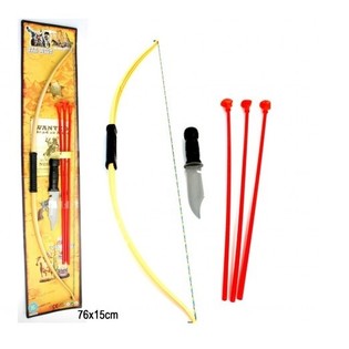GRAN SET DE ARCO Y FLECHAS, 75 CM (6 uds.)