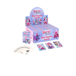 MINI CARTAS DE JUEGO – MODELO: SUPER GIRLS EN EXPOSITOR (24 uds.)