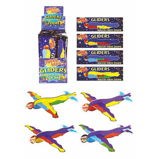 AVIONES PLANEADORES FIGHTER GLIDERS – MODELO: SUPERHÉROES EN EXPOSITOR (48 uds.)