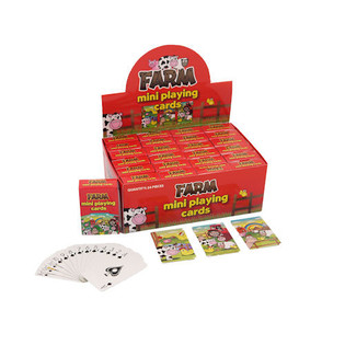 MINI CARTAS DE JUEGO – MODELO GRANJA EN EXPOSITOR (24 uds.)