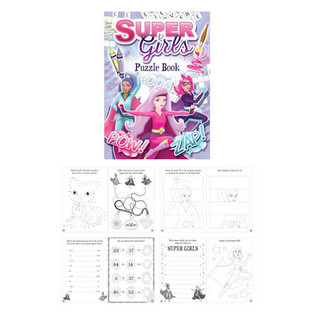 LIBRO DE PUZLES SUPER GIRLS (48 ud.)