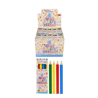 SET DE 4 L&Aacute;PICES DE COLORES PEQUE&Ntilde;OS EN CAJA CON EXPOSITOR (120 uds.)