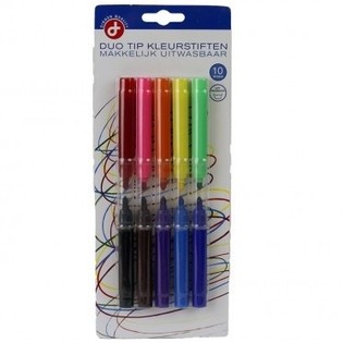 10 UNIDADES ROTULADORES DE COLORES EN TARJETA (12 ud.)