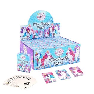 MINI CARTAS DE JUEGO – MODELO: UNICORNIO EN EXPOSITOR (24 uds.)