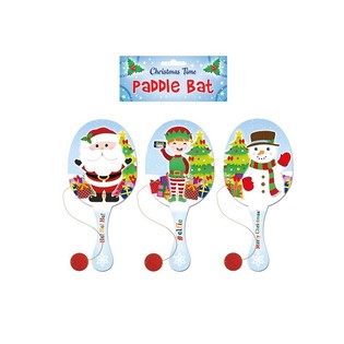NAVIDAD - JUEGO DE PALA CON PELOTA Y ELÁSTICO (24 uds.)