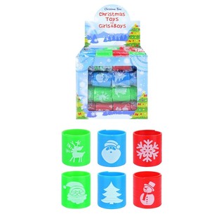 MINI ESPIRALES DE NAVIDAD Ø3,5 CM EN EXPOSITOR (60 uds.)
