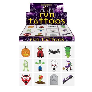 Tatuajes Fun – Modelo Halloween (48 packs x 12 uds)