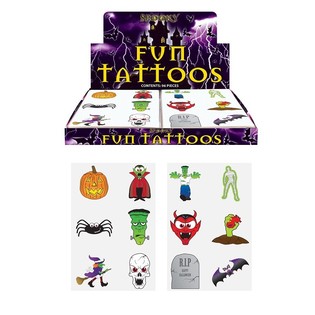 Tatuajes divertidos – Modelo Halloween (96 uds.)