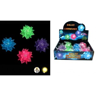 PELOTA SALTARINA ESTRELLA LUMINOSA (12 uds.)