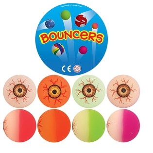 Mix de Pelotas Saltarinas con Ojos, Ø3,3 cm (100 uds.)