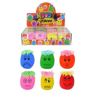 Pelotas Antiestrés Moody Faces Grandes en Display (12 uds.)