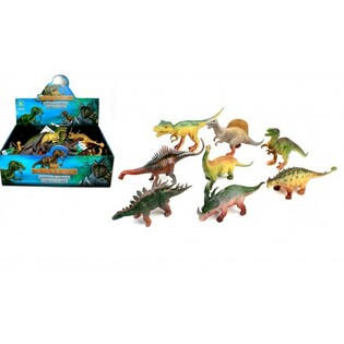 MEZCLA DE DINOSAURIOS, APROX. 17 CM DE ALTO EN EXPOSITOR (16 uds.)