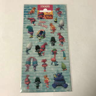 Hoja de pegatinas: TROLLS, 20 x 10 cm (10 uds.)