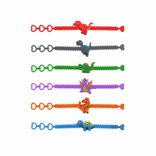PULSERAS DE SILICONA DINOSAURIOS PARA NIÑOS (100 uds.)