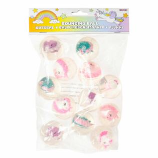 PELOTA SALTARAINA UNICORNIO &Oslash; 4.5 Cm. (12 uds.)