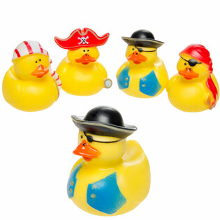 MIX PATITOS DE GOMA PIRATA - 5x5 cm (4 uds.)