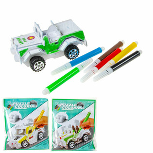 Puzle 3D Construye y Colorea tu Propio Coche (12 uds.)