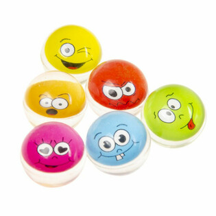 Pelotas Saltarinas Smiley Ø 3.2 cm (50 unidades)