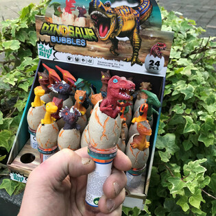 Pomperos de Dinosaurio 3D (Display de 24 unidades)