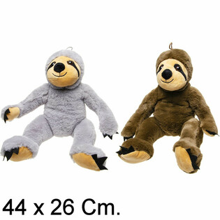 PELUCHE PEREZOSO GRANDE, 44 CM - COLORES MIXTOS (6 UNIDADES)