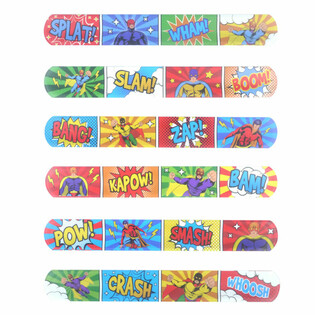 PULSERA DE CLAP - SUPERHÉROES (120 uds.)