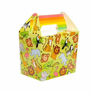 Cajas de Men&uacute; / Cajas de Regalo Animales de la Selva (12 unidades)
