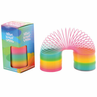 Muelle Mágico Arcoíris XL - Gran Espiral de Colores en Caja (6 ud.)