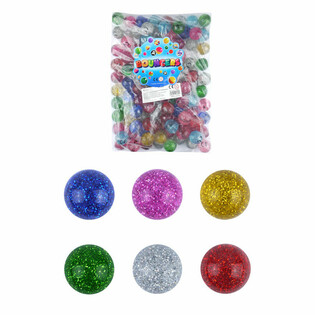 Pelotas Saltarinas con Purpurina Ø3.3CM (100 unidades)