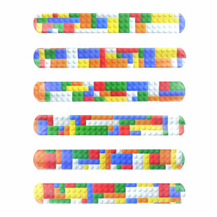 PULSERA DE GOMA SLAP - BLOQUES DE CONSTRUCCIÓN (120 uds.)