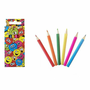 Juego de l&aacute;pices de colores Smiley (6 piezas) - Expositor 24 unidades